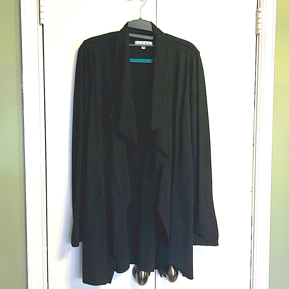 CAbi cardigan, charcoal, S